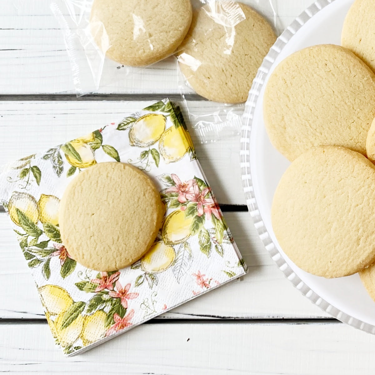 Lemon Shortbread Cookies
