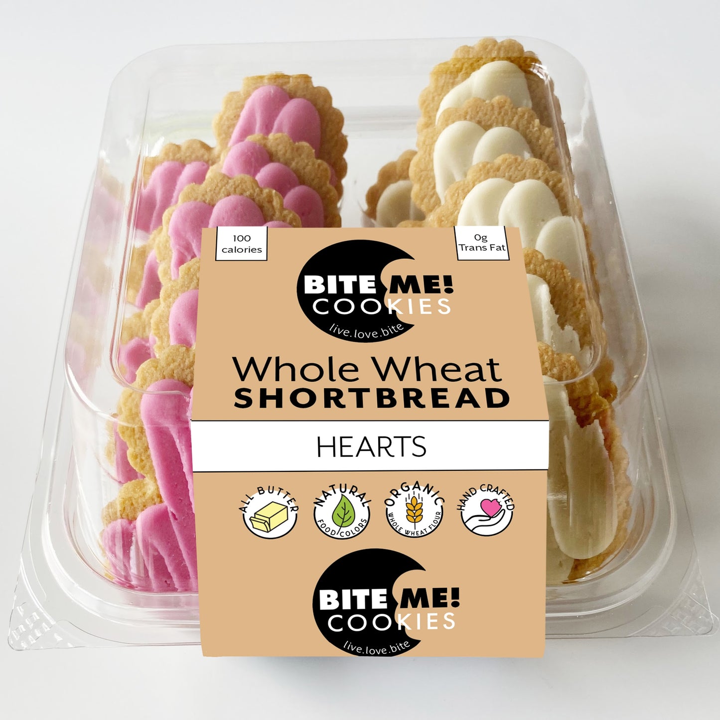 Hearts 9oz Traditional Shortbread Tubs