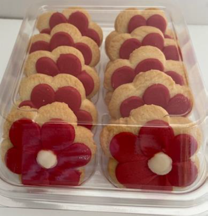 Flower Power 9oz Traditional Shortbread Tubs